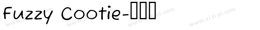 Fuzzy Cootie字体转换